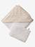 Set met aanpasbare badcape + washandje HYGGE beige, bedrukt - vertbaudet enfant 