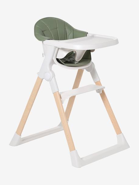 Chaise haute évolutive pliable CHILLSEAT vert sauge - vertbaudet enfant 
