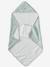 Cape de bain gaze de coton personnalisable + gant de toilette DANS LES BOIS vert sauge - vertbaudet enfant 