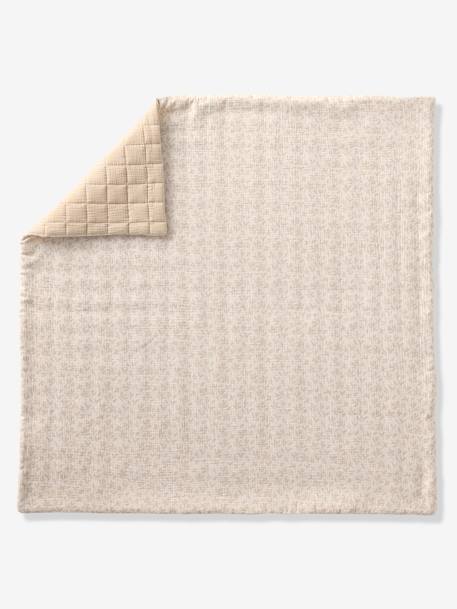 Couverture / Fond de parc bébé en gaze de coton HYGGE beige imprimé - vertbaudet enfant 
