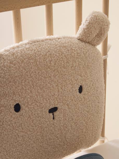 Bedbumper/boxrand met kussen HYGGE beige, bedrukt - vertbaudet enfant 