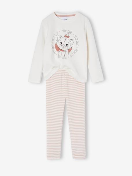 Pyjama fille velours Disney Marie Les Aristochats rose pâle - vertbaudet enfant 