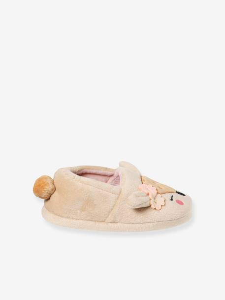 Chausson fille écru+rose pâle - vertbaudet enfant 