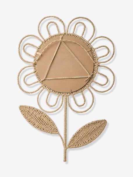 Miroir XL fleur mural beige - vertbaudet enfant 