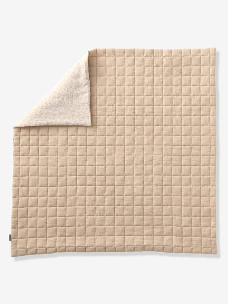 Couverture / Fond de parc bébé en gaze de coton HYGGE beige imprimé - vertbaudet enfant 