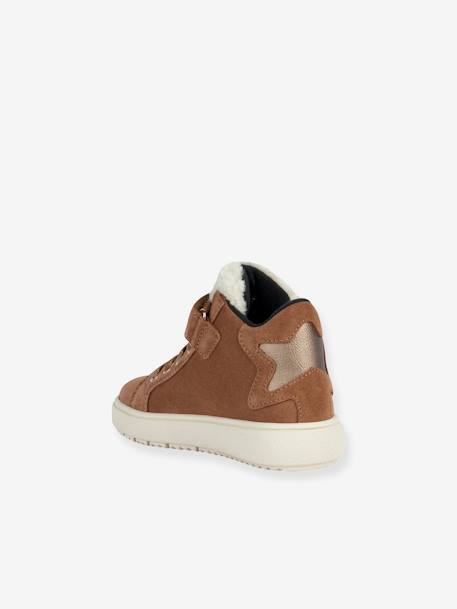 Baskets montantes enfant scratchées J Theleven Girl camel - vertbaudet enfant 