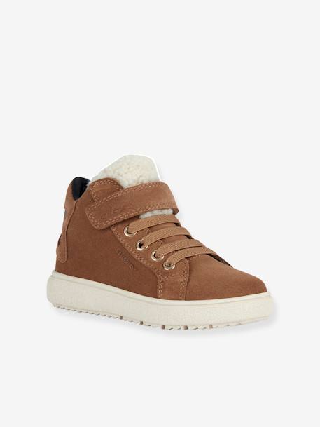 Baskets montantes enfant scratchées J Theleven Girl camel - vertbaudet enfant 
