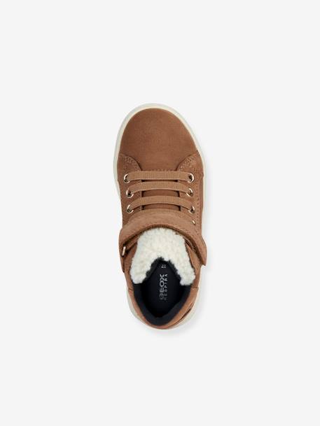 Baskets montantes enfant scratchées J Theleven Girl camel - vertbaudet enfant 
