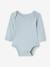 Lot 5 bodies manches longues bébé ouverture US en coton bio bleu - vertbaudet enfant 