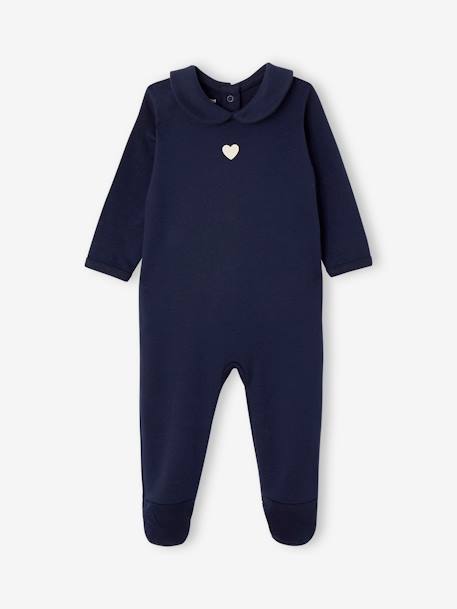 Lot de 2 pyjamas bébé fille 'coeurs' bébé naissance marine - vertbaudet enfant 