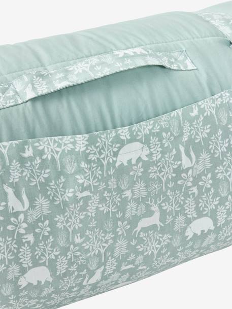 Couchage de sieste maternelle MINILI DANS LES BOIS personnalisable vert sauge - vertbaudet enfant 