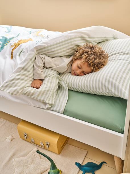 Parure enfant Magicouette DINOS, avec coton recyclé blanc imprimé - vertbaudet enfant 