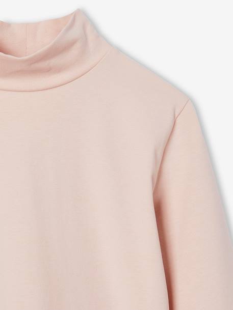 Lot de 3 tee-shirts BASICS à col montant fille bois de rose+mauve - vertbaudet enfant 
