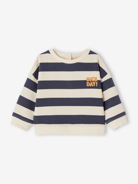 Ensemble sweat rayé + pantalon battle bébé garçon bleu ardoise - vertbaudet enfant 