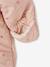 Jumpsuit met hartjesprint en voering van imitatiebont oudroze - vertbaudet enfant 