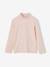 Lot de 3 tee-shirts BASICS à col montant fille bois de rose+mauve - vertbaudet enfant 