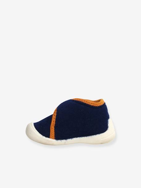 Pantoffels PANNO NAVY - FALCOTTO SNUPPY - NATURINO marineblauw+paars - vertbaudet enfant 