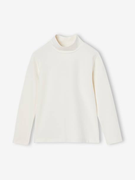 Lot de 3 tee-shirts BASICS à col montant fille bois de rose+mauve - vertbaudet enfant 