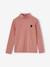 Lot de 3 tee-shirts BASICS à col montant fille bois de rose+mauve - vertbaudet enfant 