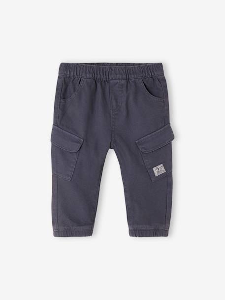 Ensemble sweat rayé + pantalon battle bébé garçon bleu ardoise - vertbaudet enfant 