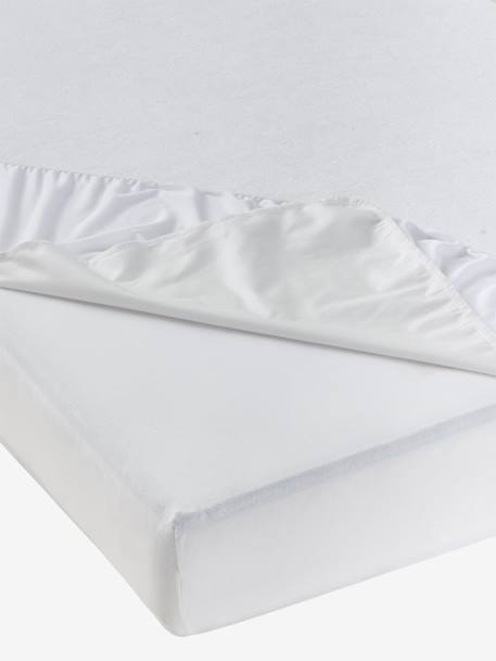 Lot de 2 alèses éponge imperméable anti-bactériens traitée Sanitized blanc - vertbaudet enfant 