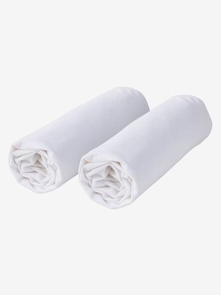Lot de 2 alèses éponge imperméable anti-bactériens traitée Sanitized blanc - vertbaudet enfant 