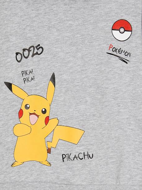Sweat à capuche Pokémon gris chiné - vertbaudet enfant 