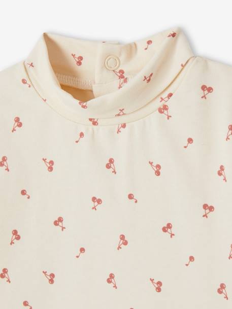 Lot de 2 t-shirts col roulé bébé marine+rose pâle - vertbaudet enfant 