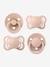 Coffret 4 tétines Try It - beige+blush+vert sauge - vertbaudet enfant 