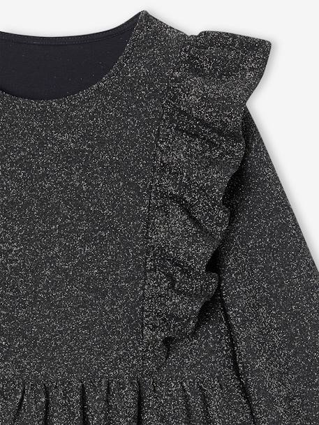 Robe en jersey scintillante anthracite - vertbaudet enfant 