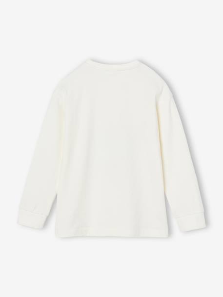T-shirt lettre appliquée garçon écru - vertbaudet enfant 
