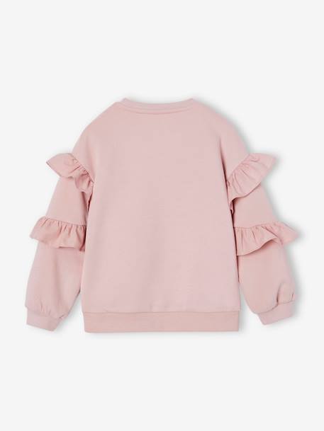 Sweat à volants fille mauve - vertbaudet enfant 