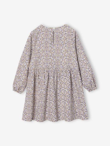 Robe à fleurs fille écru - vertbaudet enfant 