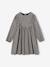 Robe vichy à volants fille carreaux gris+olive - vertbaudet enfant 