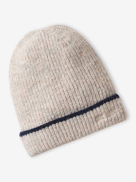 Ensemble bonnet + snood + gants 'cool kids' garçon bleu grisé - vertbaudet enfant 