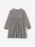 Robe vichy à volants fille carreaux gris+olive - vertbaudet enfant 