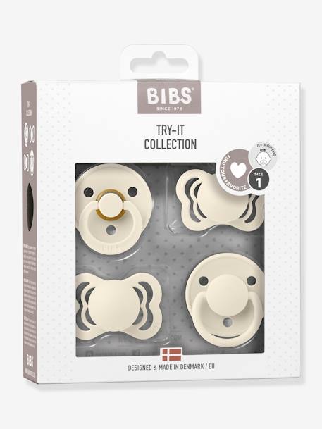 Coffret 4 tétines Try It - beige+blush+vert sauge - vertbaudet enfant 