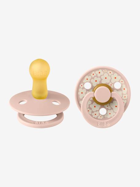 Lot de 2 sucettes-tétines Studio fleur, taille 2 de 6 à 18 mois blush - vertbaudet enfant 