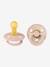 Lot de 2 sucettes-tétines Studio fleur, taille 2 de 6 à 18 mois blush - vertbaudet enfant 