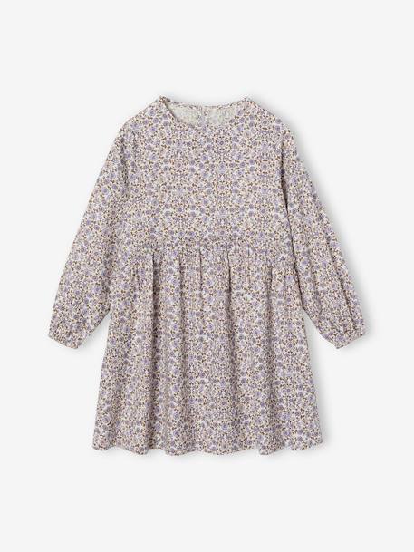 Robe à fleurs fille écru - vertbaudet enfant 