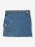 Jupe-short en denim fille poche cargo bleu moyen - vertbaudet enfant 