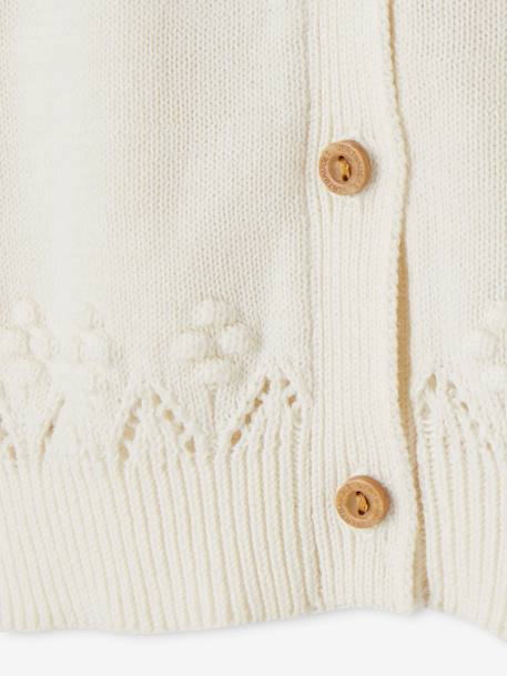 Ensemble robe, gilet fantaisie et collant bébé fille bleu ardoise - vertbaudet enfant 