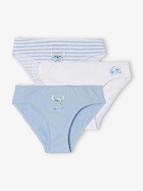 Fille-Lot de 3 culottes Disney Stitch