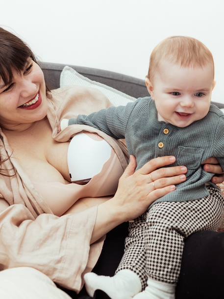 Tire-lait portable connecté blanc - vertbaudet enfant 