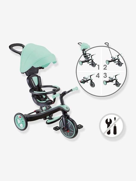 Tricycle Explorer 4 en 1 évolutif draisienne beige+bleu+menthe+noir+rose+vert sauge - vertbaudet enfant 