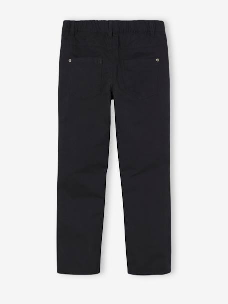 Pantalon indestructible droit doublé jersey garçon noir - vertbaudet enfant 