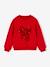 Kerstsweater voor meisjes met lovertjes antraciet+rood - vertbaudet enfant 