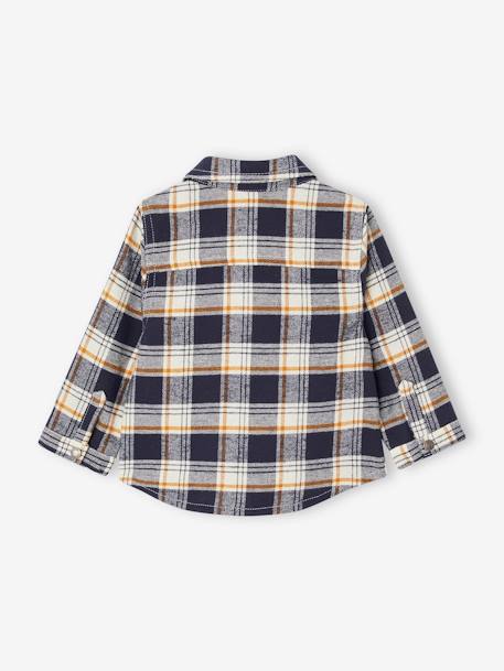 Chemise flanelle bébé à carreaux marine - vertbaudet enfant 
