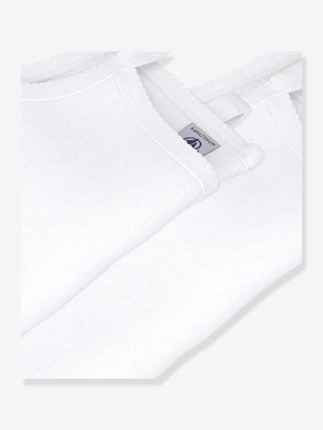 Lot de 2 chemises à bretelles blanches Petit Bateau blanc - vertbaudet enfant 