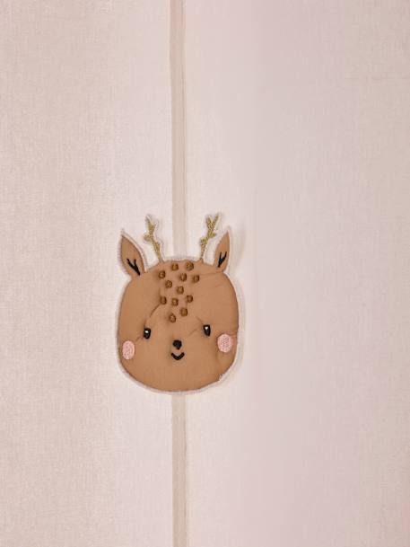 Rideau guirlande à oeillets tamisant animaux Green Forest vert sauge - vertbaudet enfant 